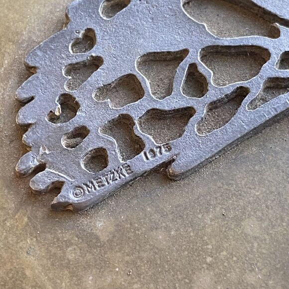 Vintage 1975 Metzke Brass With Pewter Butterfly Trinket Box. 3”x4”x6”. - Picture 7 of 12